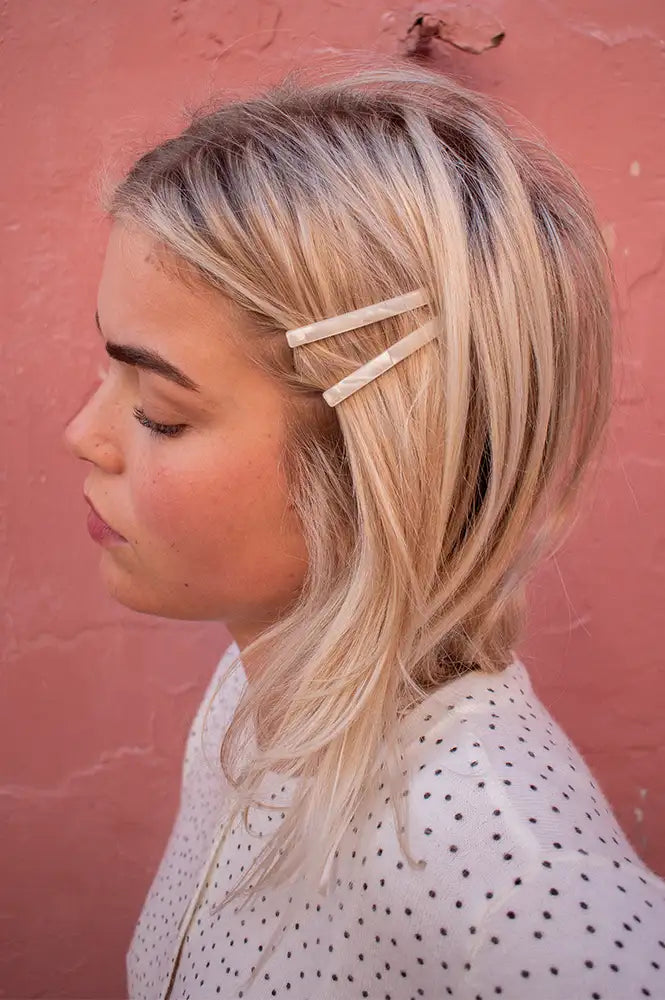 Tiepology Eco Simple Hair Bobby Pin Cream Cheese Set - The Mercantile London