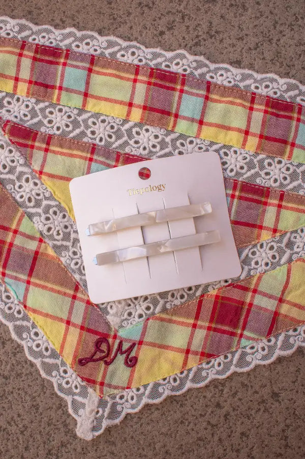 Tiepology Eco Simple Hair Bobby Pin Cream Cheese Set - The Mercantile London