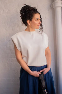 Minus Fauna Cloud Dancer Knit Vest - The Mercantile London