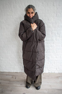 Basic Apparel Tenna Chocolate Torte Coat - The Mercantile London
