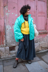 American Vintage Ifabay Turquoise Padded Jacket