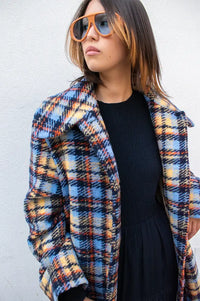 Stella Nova Multi Checked Long Coat