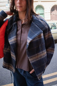 JcSophie Patty Navy Check Jacket