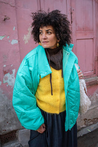 American Vintage Ifabay Turquoise Padded Jacket