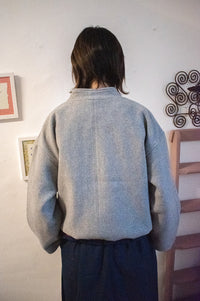 Object Pisa Grey Wool Blend Bomber Jacket - The Mercantile London