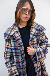 Stella Nova Multi Checked Long Coat