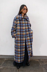 Stella Nova Multi Checked Long Coat