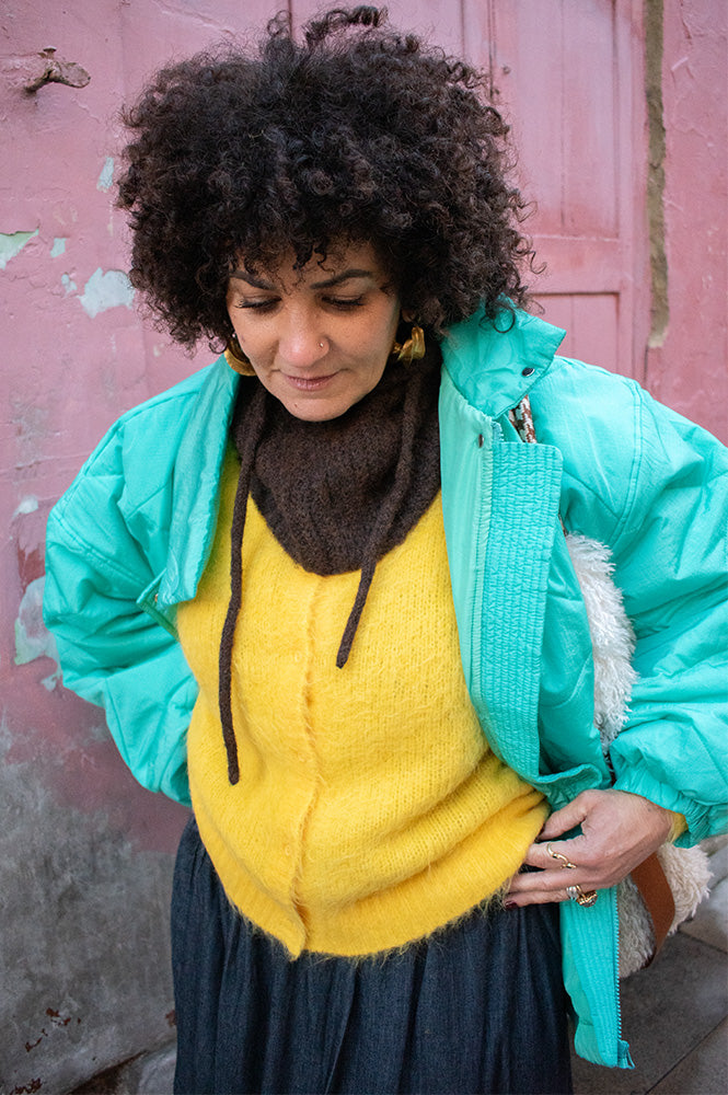 American Vintage Ifabay Turquoise Padded Jacket