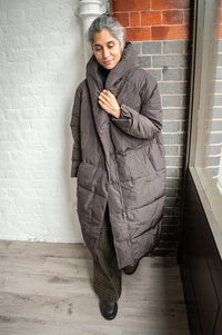 Basic Apparel Tenna Chocolate Torte Coat - The Mercantile London