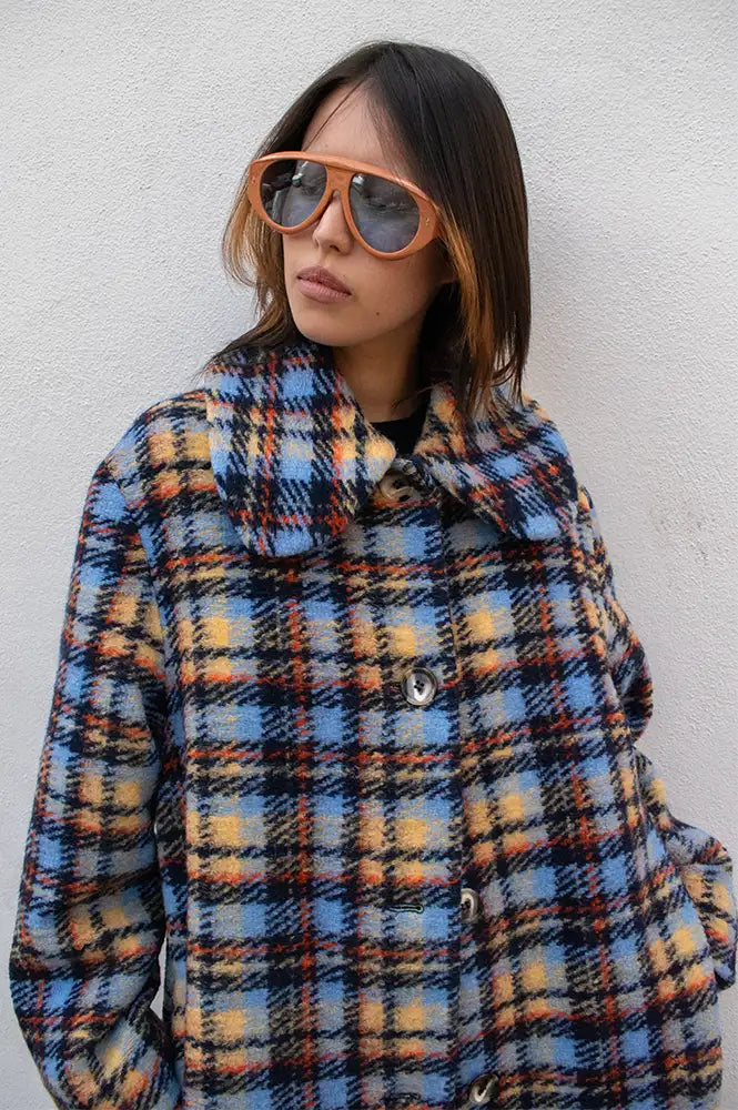 Stella Nova Multi Checked Long Coat