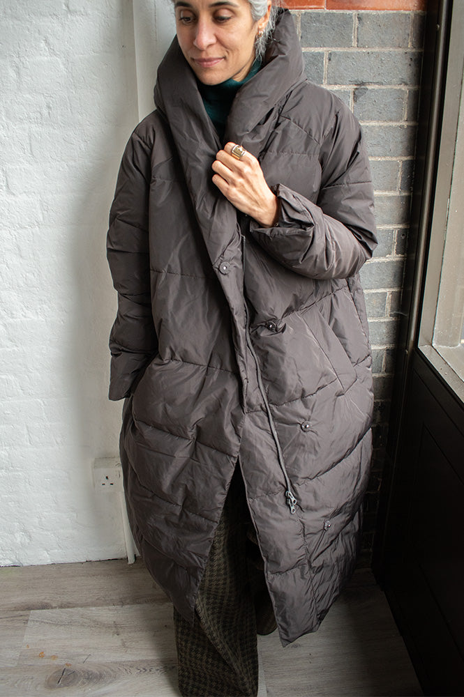 Basic Apparel Tenna Chocolate Torte Coat - The Mercantile London