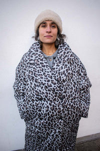 Stella Nova Leopard Oversized Padded Coat - The Mercantile London