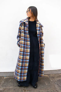 Stella Nova Multi Checked Long Coat