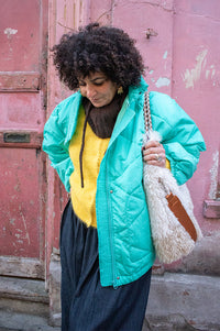 American Vintage Ifabay Turquoise Padded Jacket