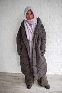Basic Apparel Tenna Chocolate Torte Coat - The Mercantile London