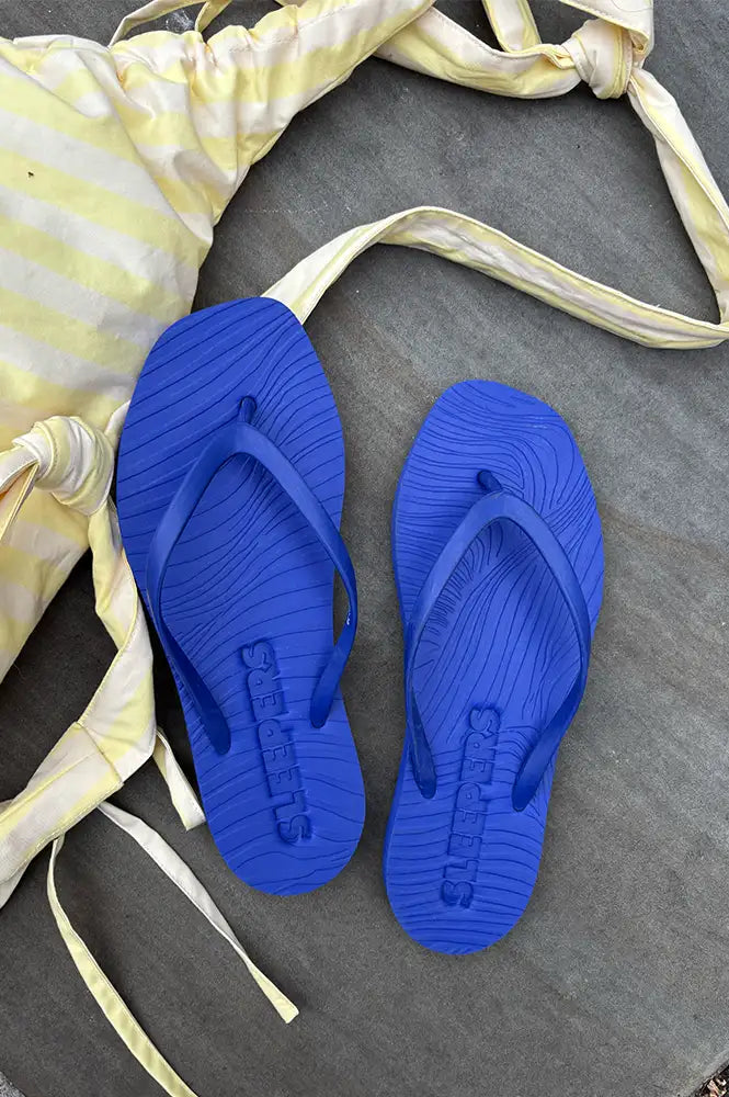 Sleepers Tapered Cobalt Flip Flops - The Mercantile London