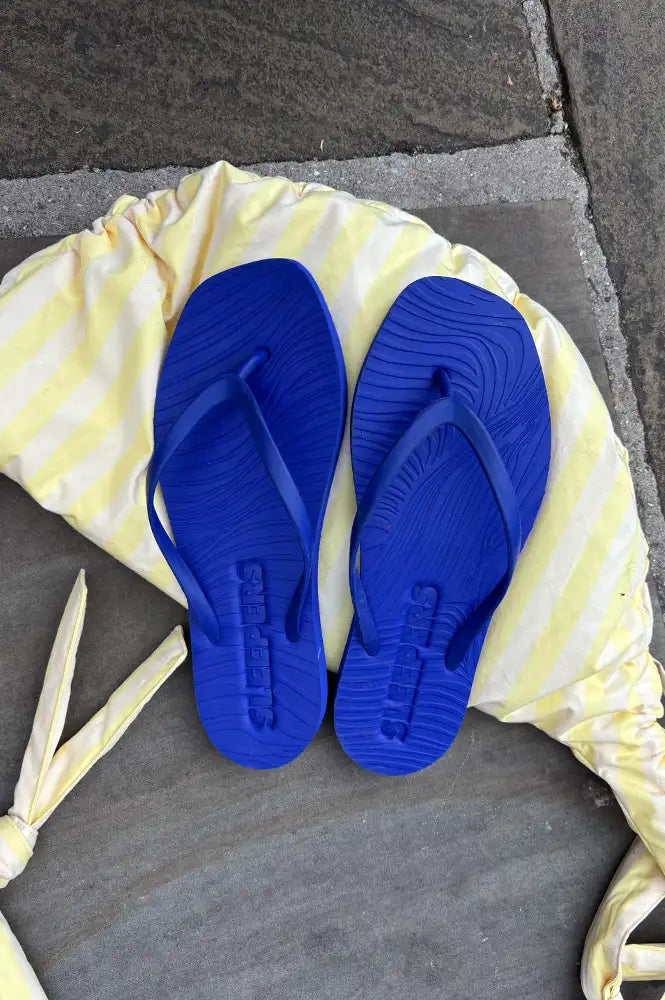 Sleepers Tapered Cobalt Flip Flops - The Mercantile London
