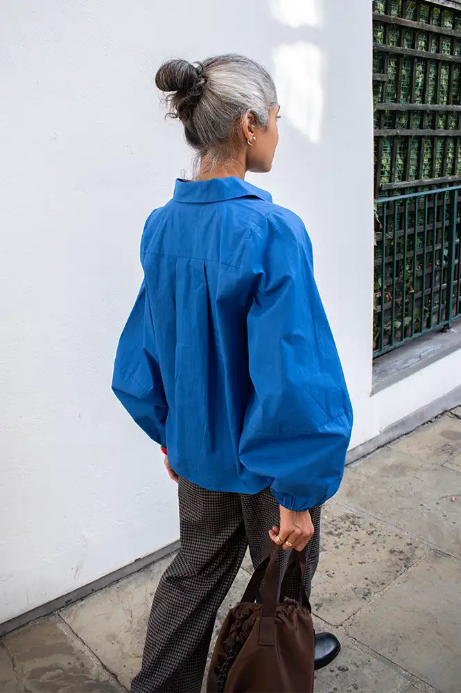 My Essential Wardrobe Sunna Beaucoup Blue Shirt