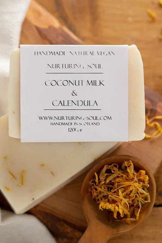 Nurturing Soul Coconut Milk & Calendula Soap - The Mercantile London