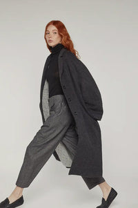 Amente Charcoal Cocoon Maxi Coat