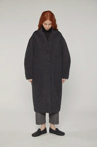 Amente Charcoal Cocoon Maxi Coat