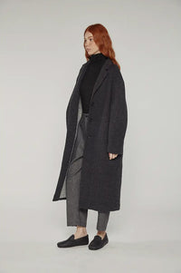 Amente Charcoal Cocoon Maxi Coat