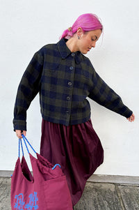 Sacrécoeur Balma Holly Green Check Jacket - The Mercantile London