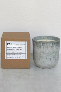 Pru Winter Spice & Orange Coffee Cup Candle - The Mercantile London