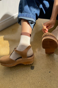 Le Bon Shoppe Girlfriend Colour Block Black Coffee Socks - The Mercantile London
