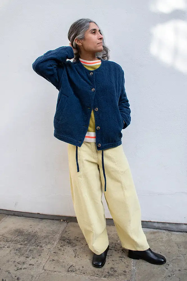 Indi & Cold Quilted Indigo Jacket