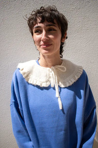 Des Petits Hauts Casimir Creme Wool Collar