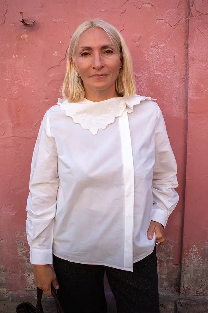 Des Petits Hauts Soline Ecru Blouse