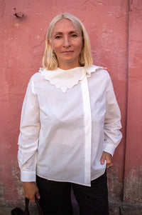 Des Petits Hauts Soline Ecru Blouse