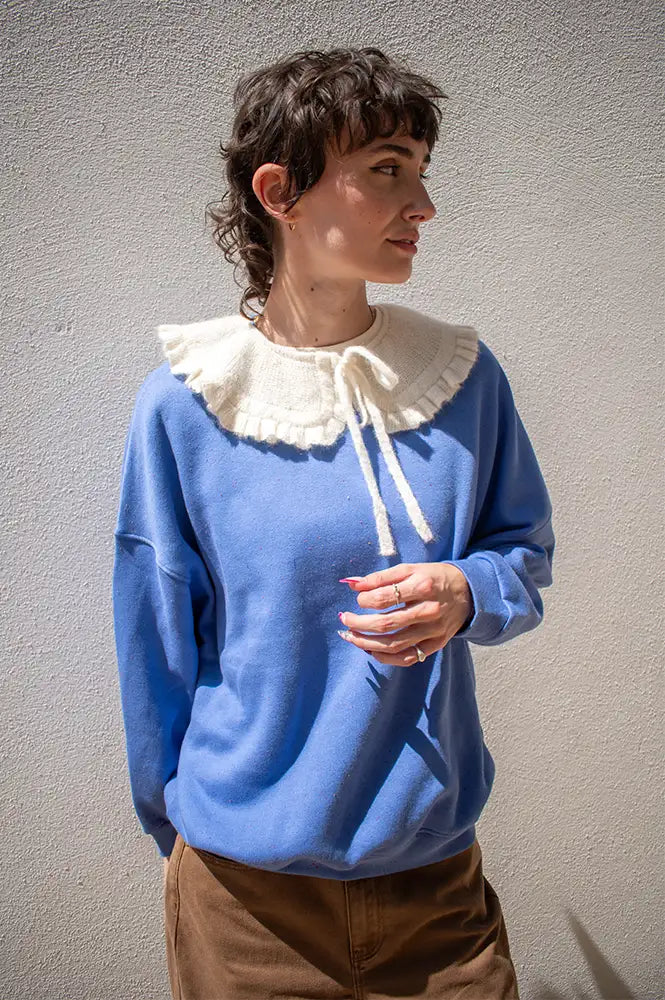 Des Petits Hauts Casimir Creme Wool Collar