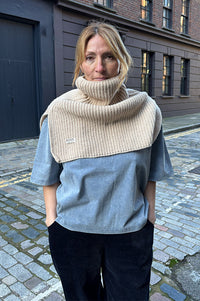 Numph Nella Grey Blue T-Shirt