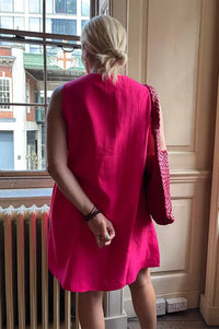 Compania Fantastica Fuchsia Bead Detail Dress