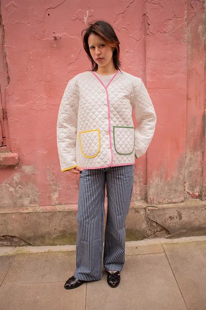 Compania Fantastic Off White Jacket - The Mercantile London