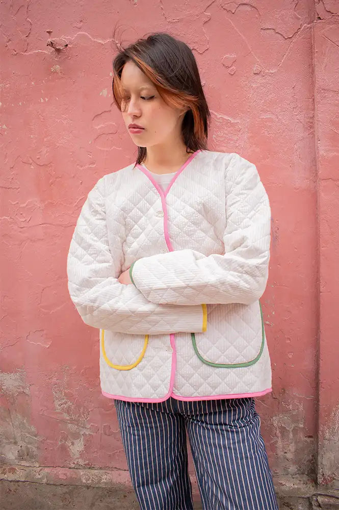 Compania Fantastic Off White Jacket - The Mercantile London