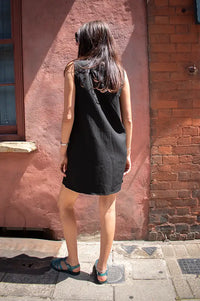 Compania Fantastica Black Bow Mini Dress