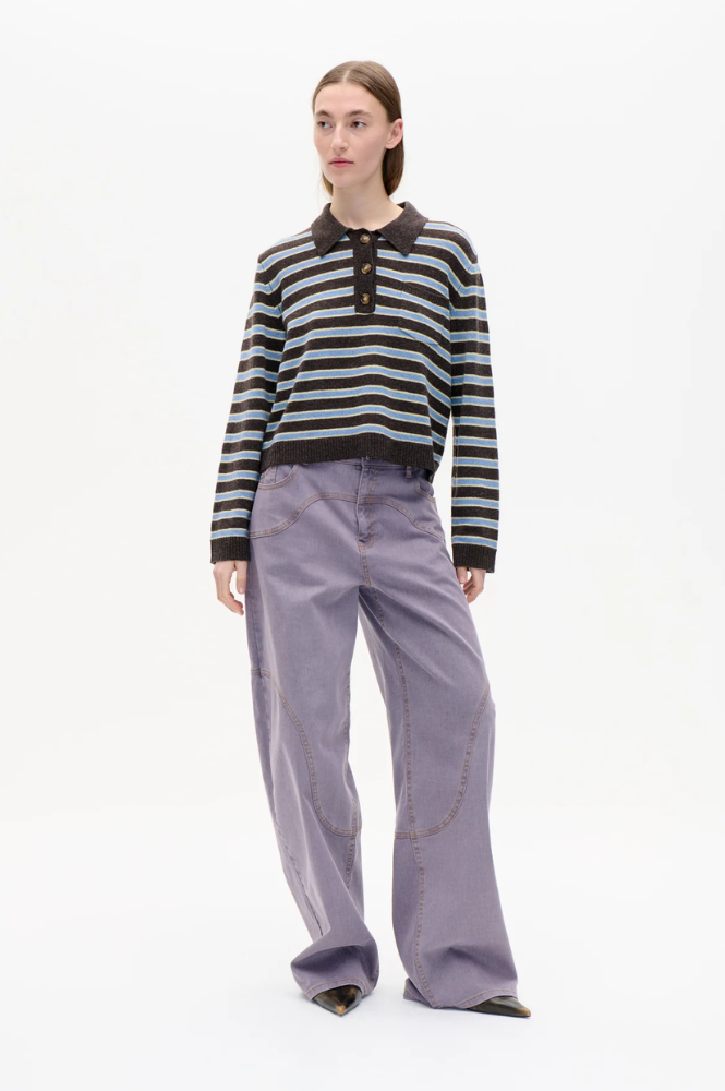Baum Und Pferdgarten Cori Coffee Stripe Sweater