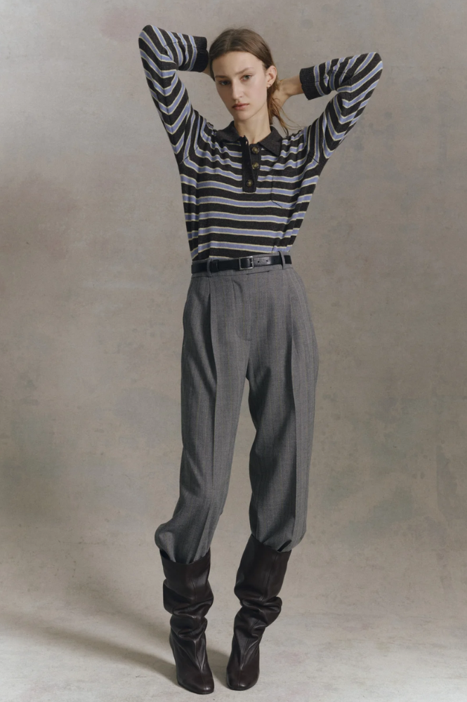 Baum Und Pferdgarten Cori Coffee Stripe Sweater