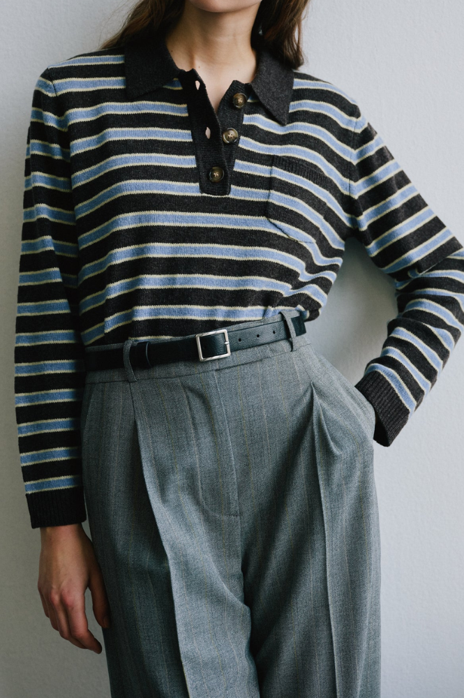 Baum Und Pferdgarten Cori Coffee Stripe Sweater