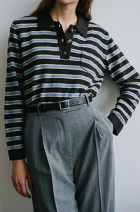 Baum Und Pferdgarten Cori Coffee Stripe Sweater