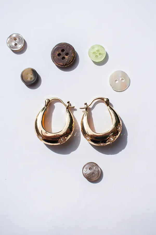 Ashiana London Cora Hoop Earrings