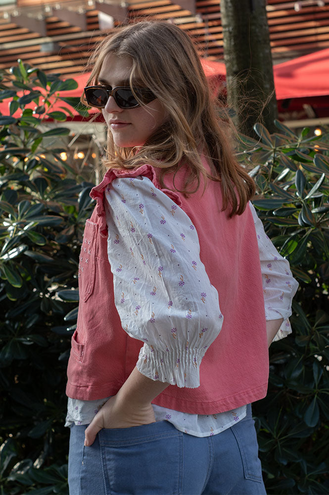 Seventy + Mochi Dear Pablo Mineral Red Waistcoat - The Mercantile London