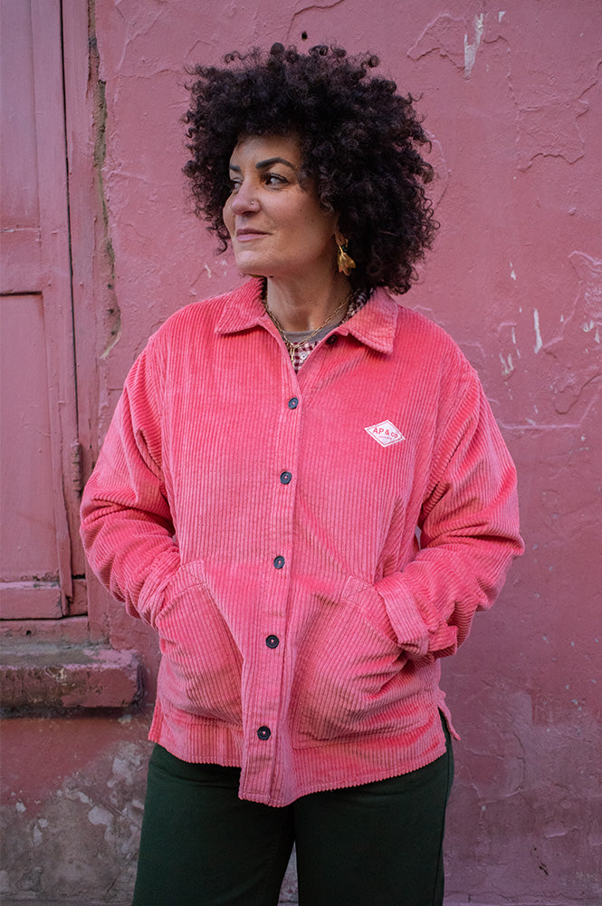 A.P Gyselle Coral Corduroy Overshirt