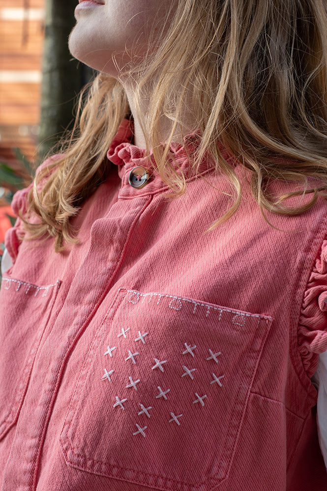 Seventy + Mochi Dear Pablo Mineral Red Waistcoat - The Mercantile London