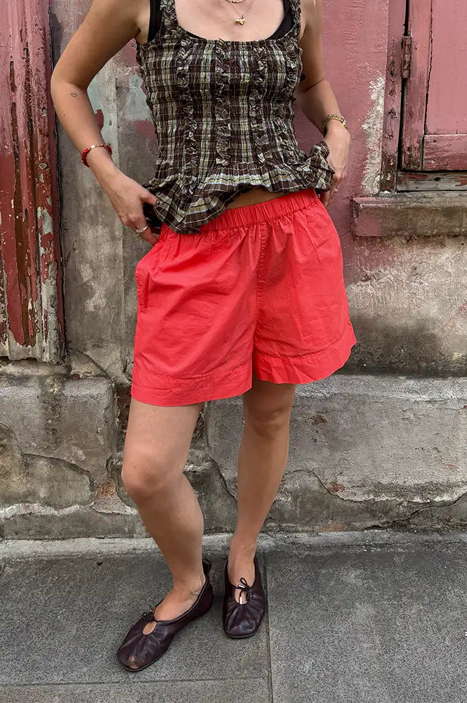 Frau Melbourne Hot Coral Shorts