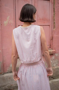 An'ge Salyta Coral Striped Top - The Mercantile London