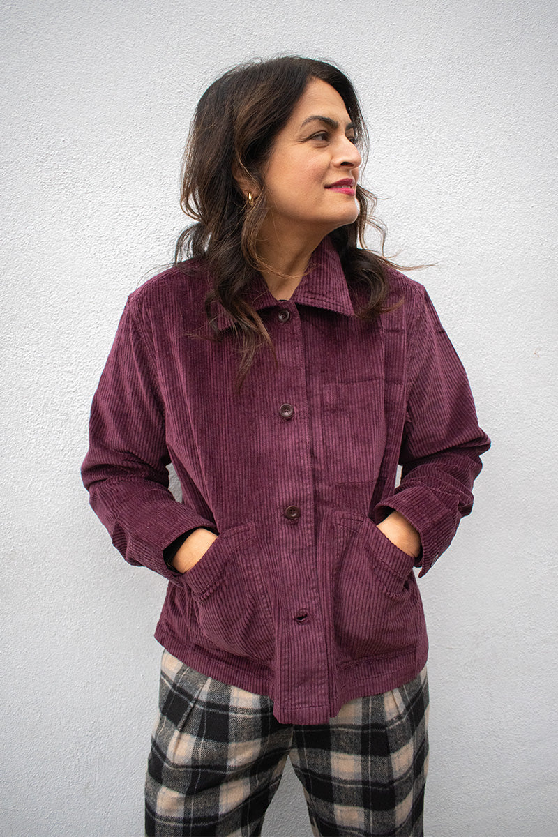 Dedicated Stiby Fig Red Corduroy Jacket - The Mercantile London